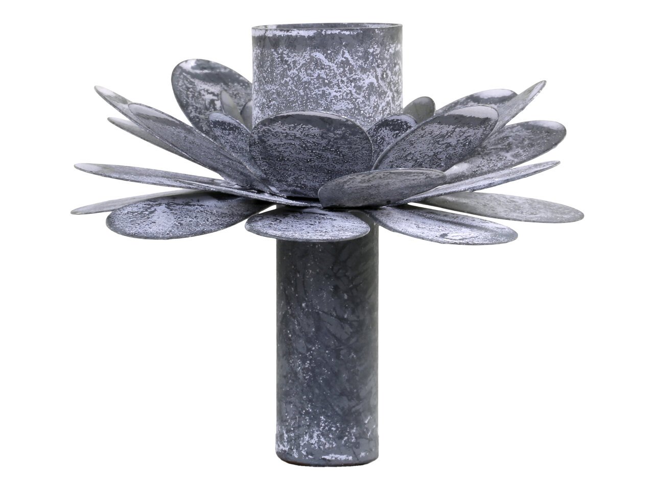 Chic Antique Kerzenhalter Flaschenaufsatz mit Blumen online kaufen bei SKANDEKO