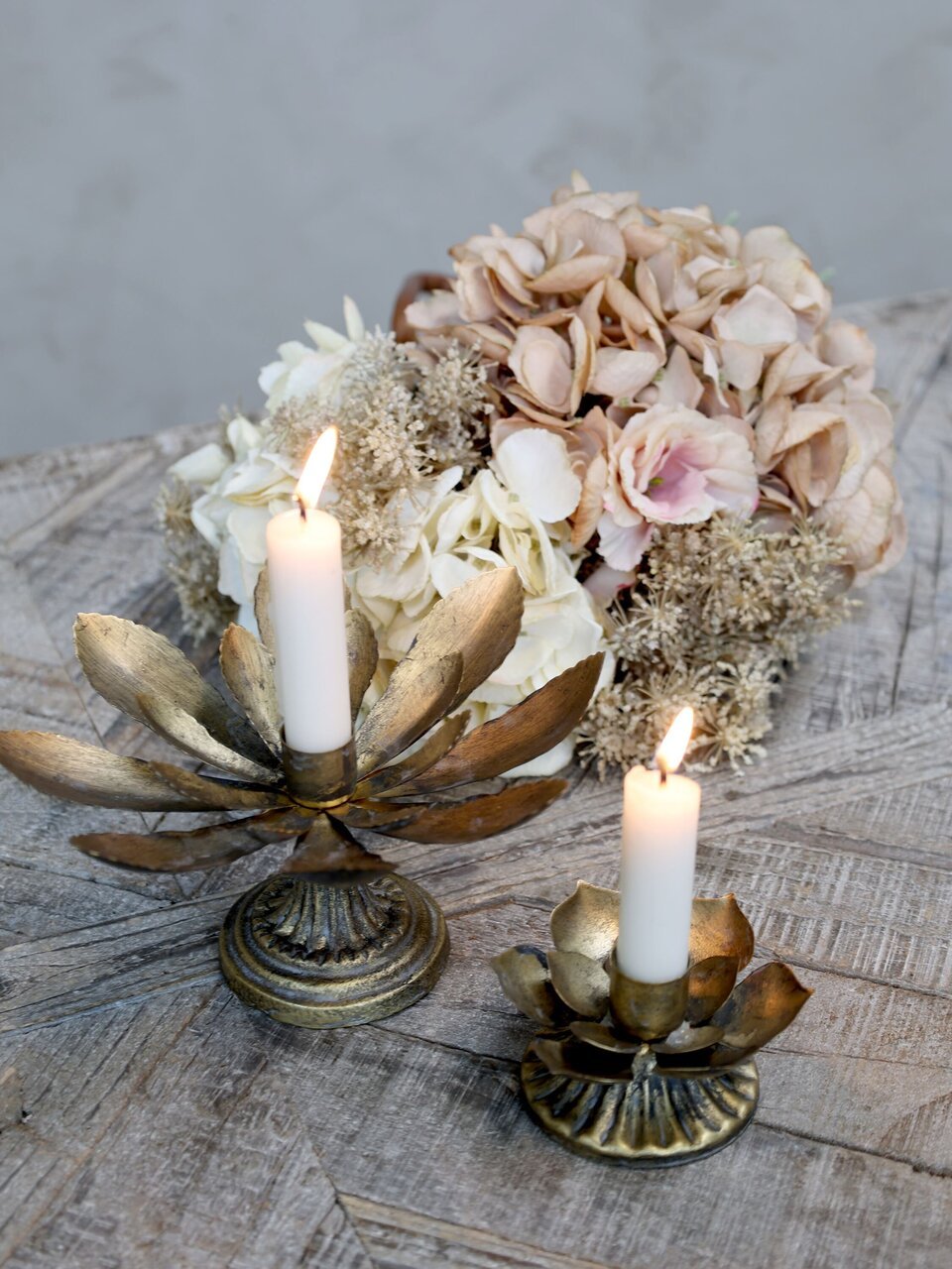 Chic Antique Kerzenhalter Seerose aus Eisen online kaufen bei SKANDEKO (Ansicht 2)