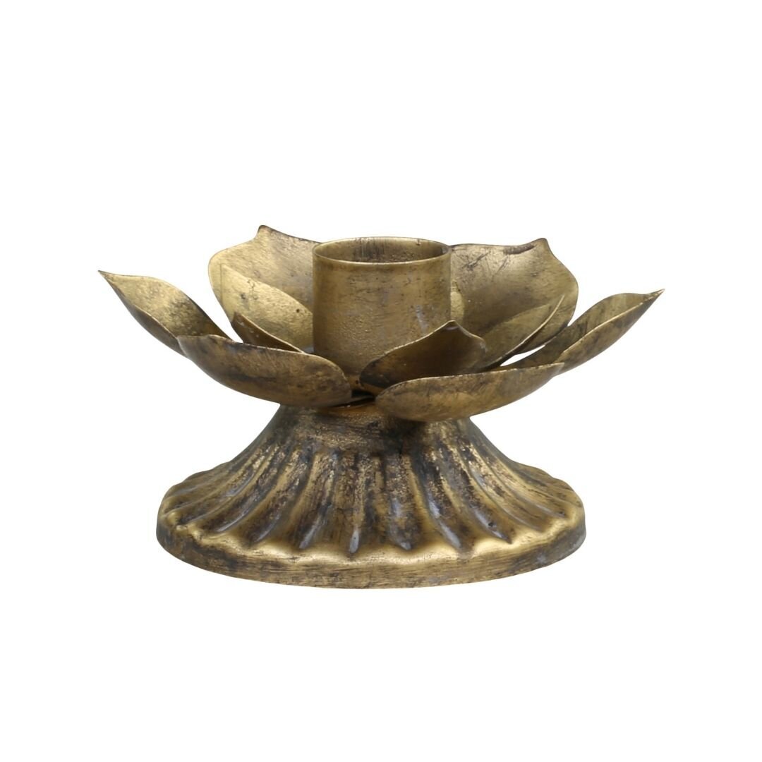 Chic Antique Kerzenhalter Seerose aus Eisen online kaufen bei SKANDEKO