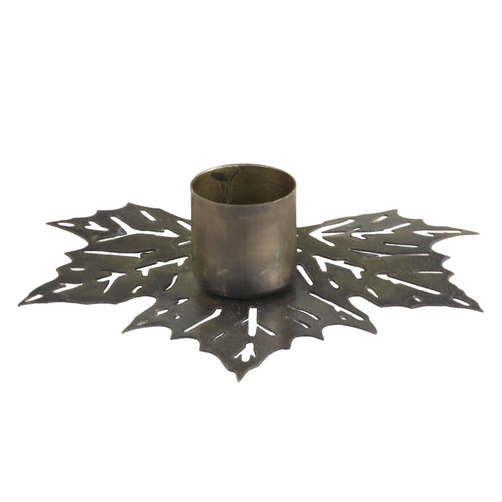 Chic Antique Kerzenständer Blatt für Mini Stabkerze online kaufen bei SKANDEKO