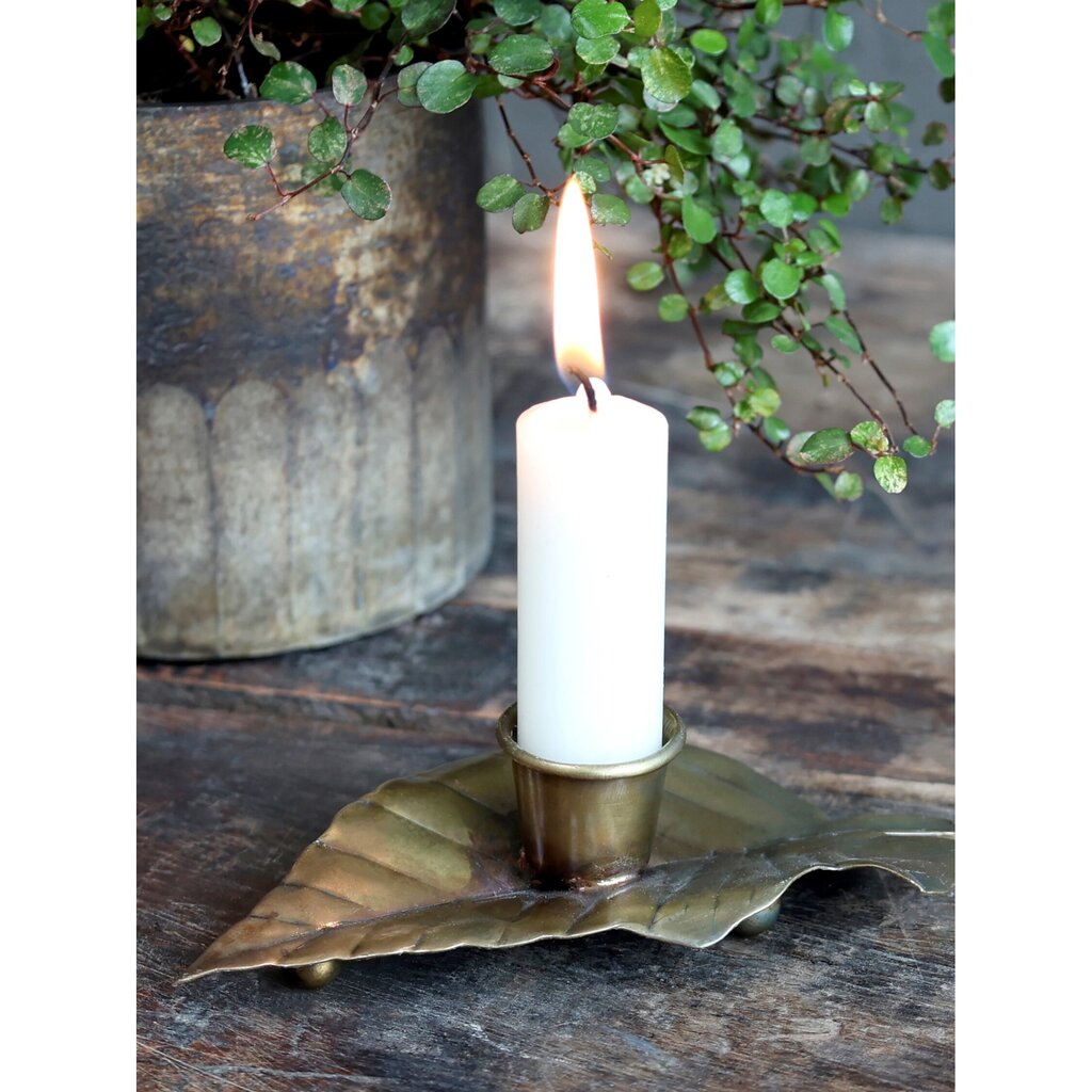 Chic Antique Kerzenständer in Blattform online kaufen bei SKANDEKO (Ansicht 2)