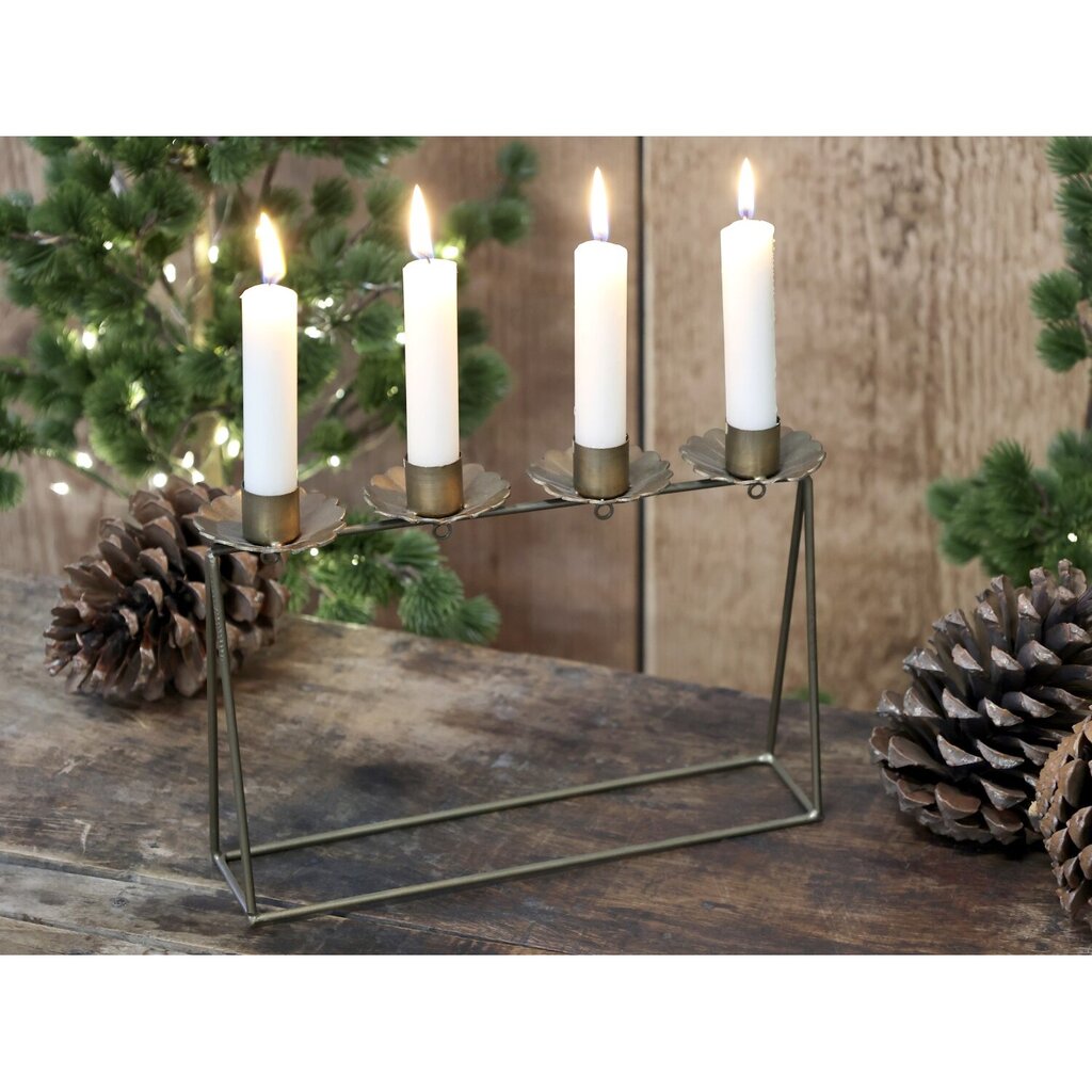 Chic Antique Kerzenständer mit 4 Haltern für Stabkerzen online kaufen bei SKANDEKO (Ansicht 2)