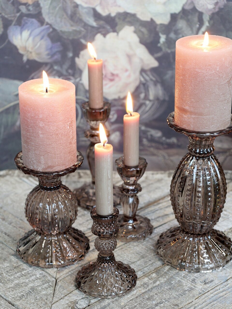 Chic Antique Kerzenständer mit Perlenkante online kaufen bei SKANDEKO (Ansicht 2)