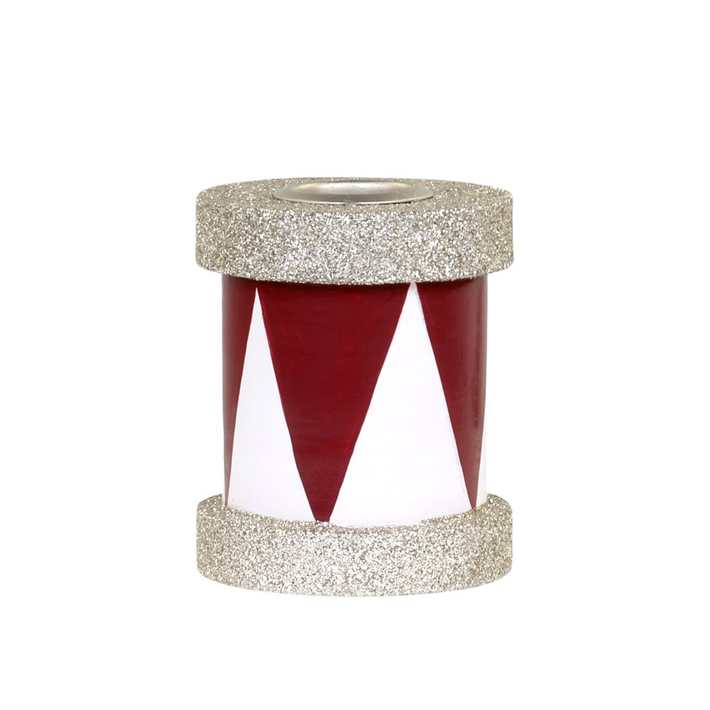 Chic Antique Kerzenständer Trommel mit Glitzer online kaufen bei SKANDEKO