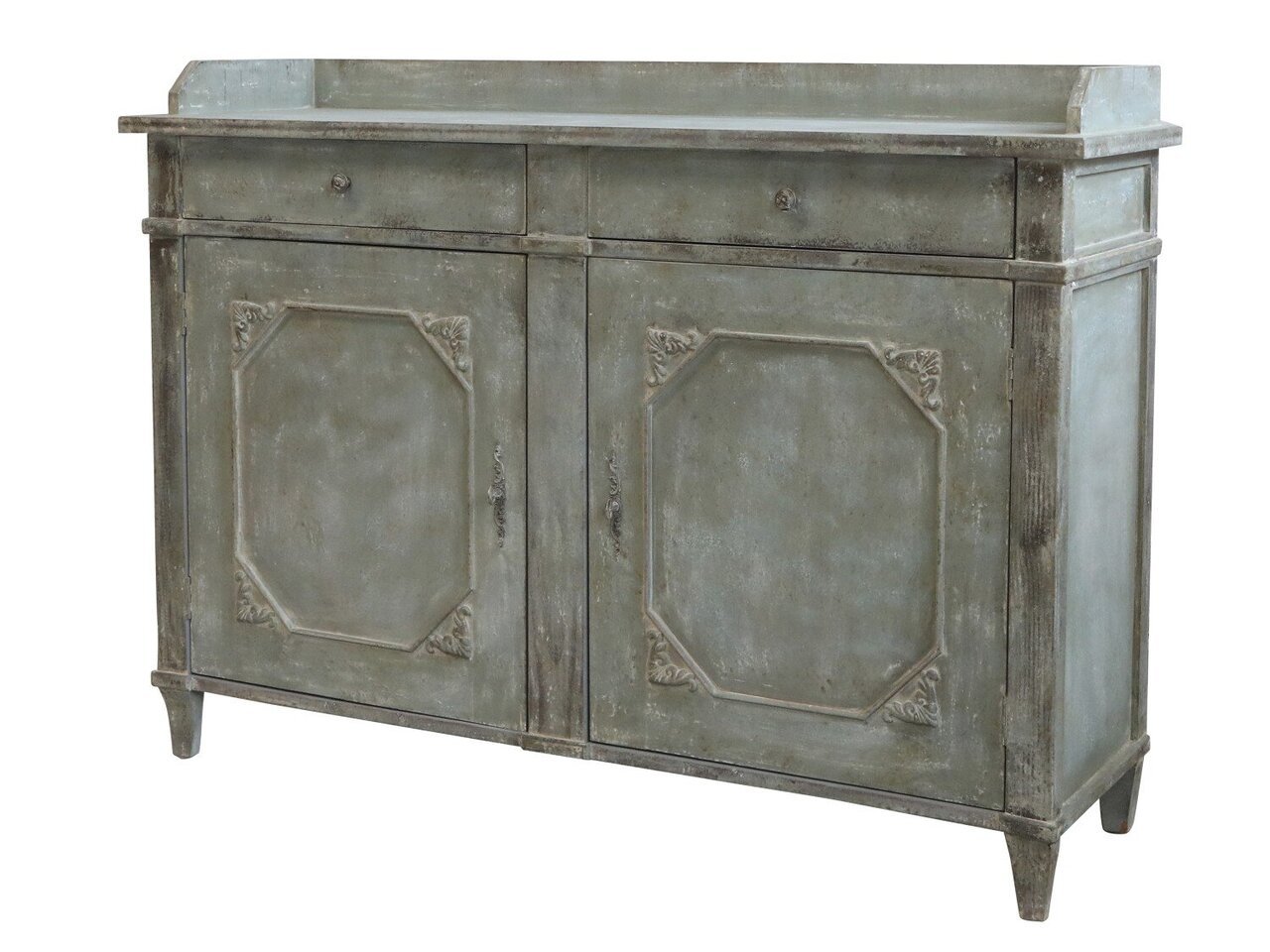 Chic Antique Kommode mit je 2 Türen und Schubladen online kaufen bei SKANDEKO