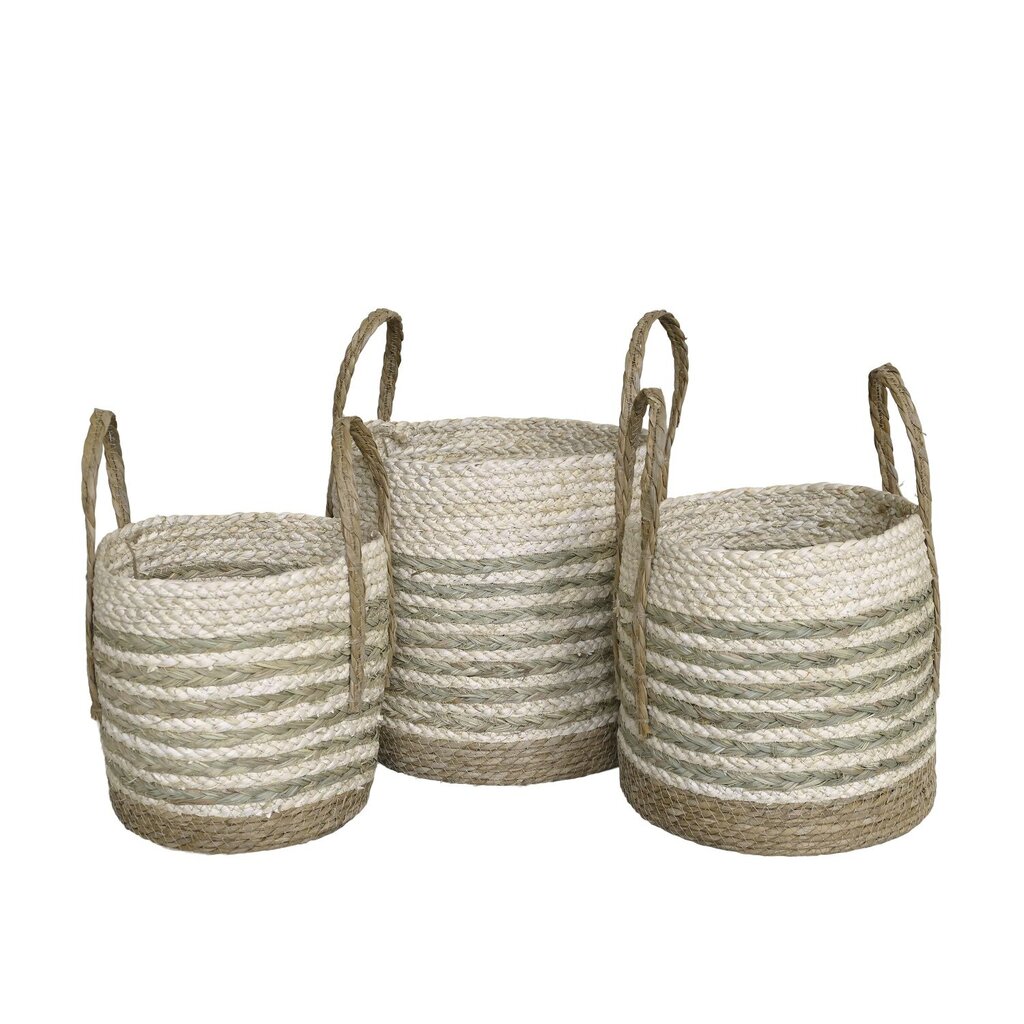Chic Antique Korbset aus getrocknetem Gras online kaufen bei SKANDEKO