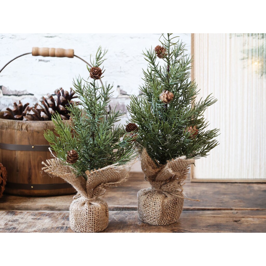 Künstllicher Fleur Tannenbaum mit Zapfen