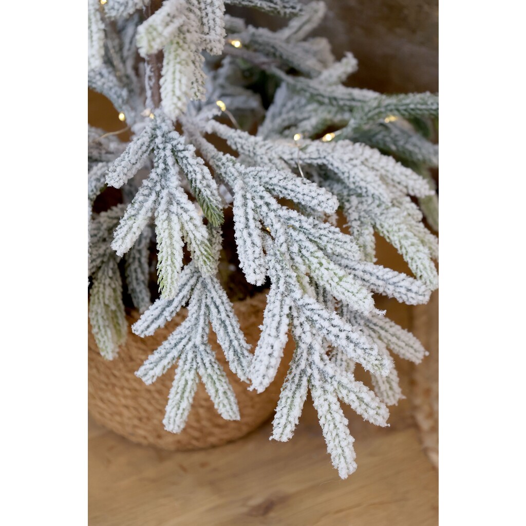 Künstllicher Tannenbaum mit Schnee & LED inkl. Timer