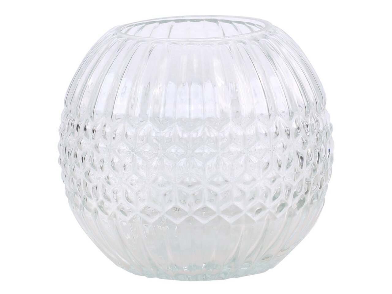 Kugelvase mit Rillen