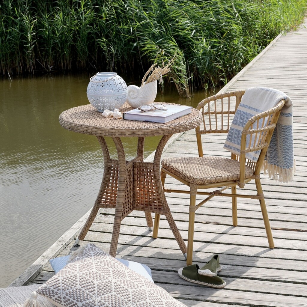 Chic Antique La Rochelle Bistrostuhl aus Rattan online kaufen bei SKANDEKO (Ansicht 2)