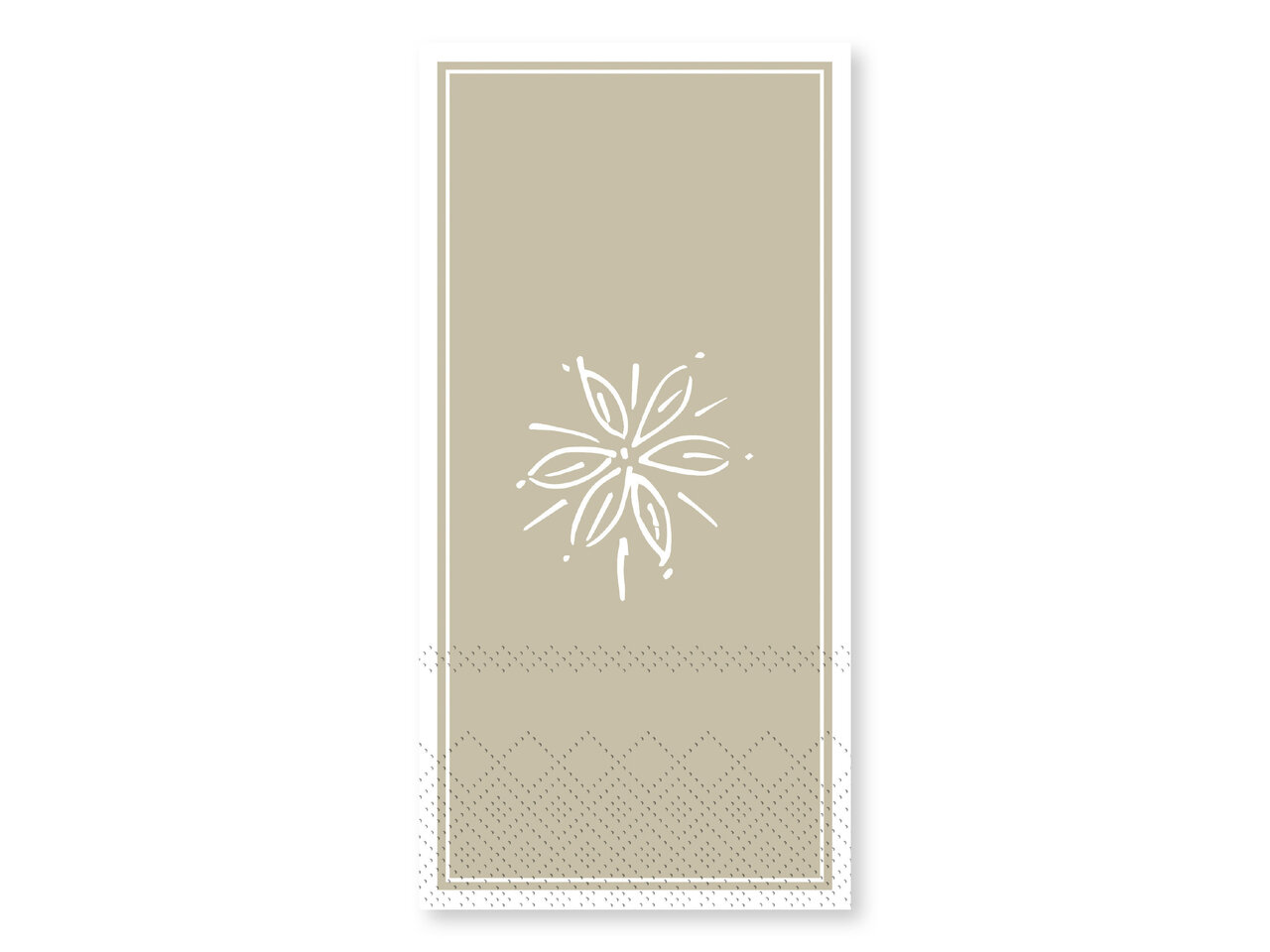 Chic Antique Längliche Serviette mit Blumenmotiv online kaufen bei SKANDEKO