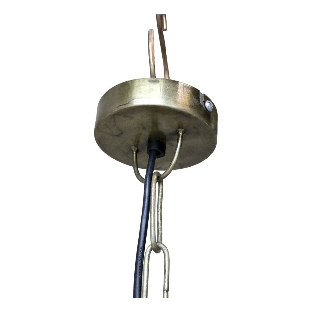Lampe aus Rattangeflecht