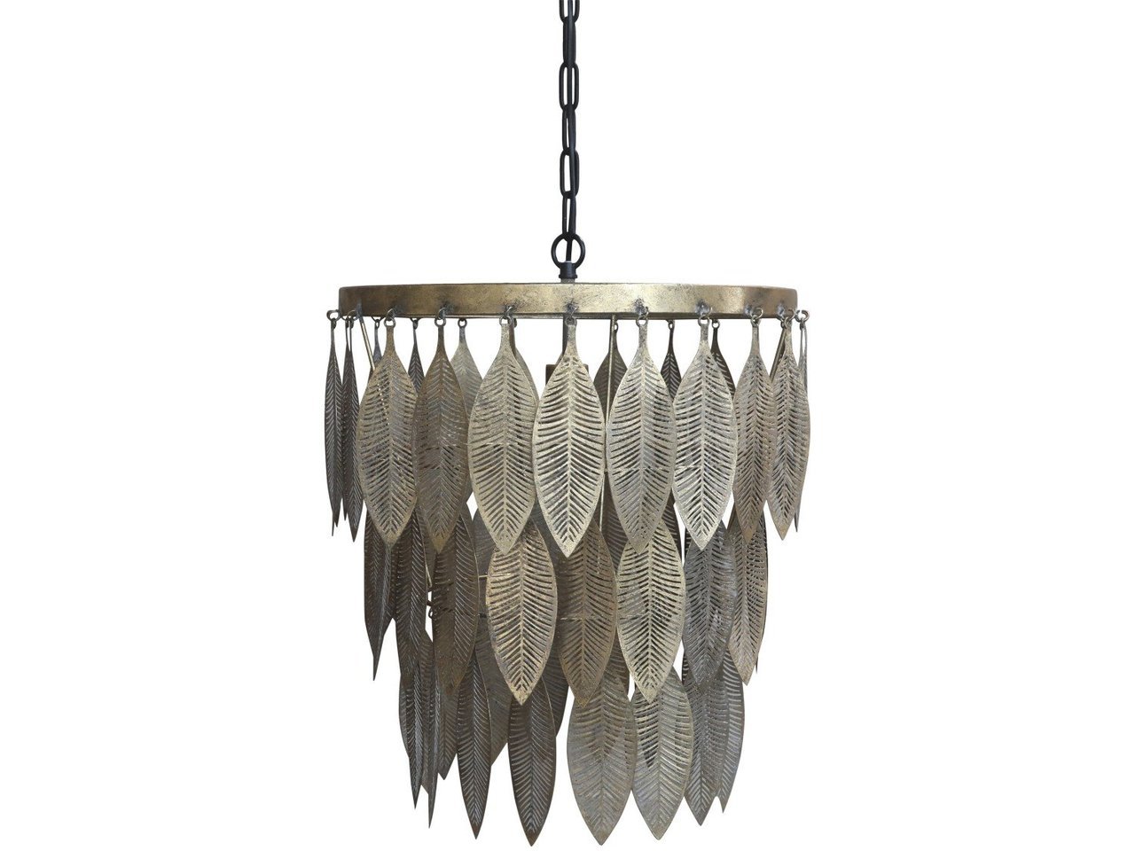 Chic Antique Lampe mit Metalldekoration