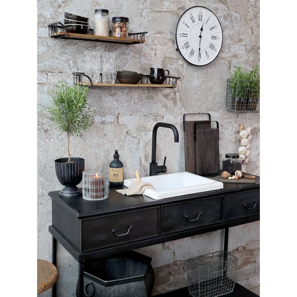 Chic Antique Laon Tapasbrett Mangoholz mit Eisen Henkel online kaufen bei SKANDEKO (Ansicht 2)