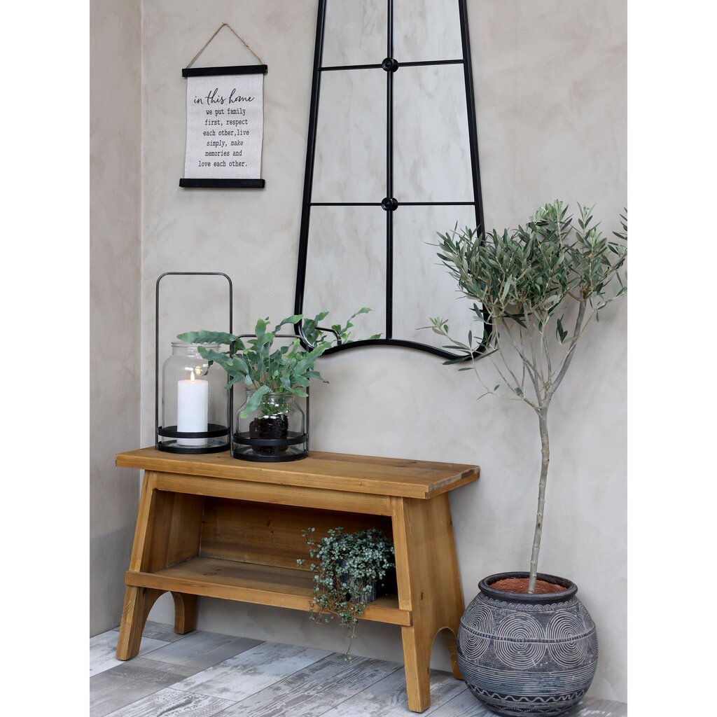 Chic Antique Laterne Factory mit Henkel aus Eisen online kaufen bei SKANDEKO (Ansicht 2)