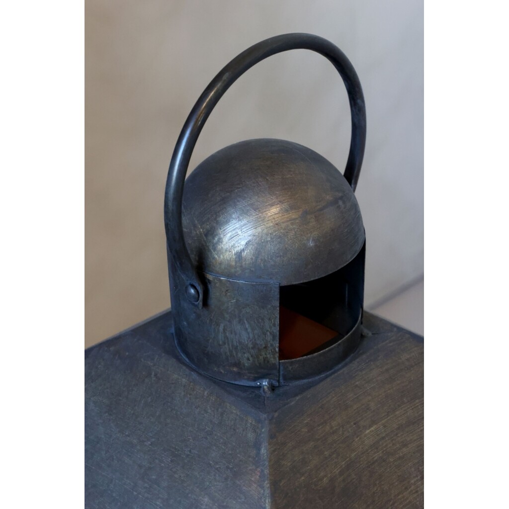 Chic Antique Laterne mit geschwungenem Dach Antik Messing