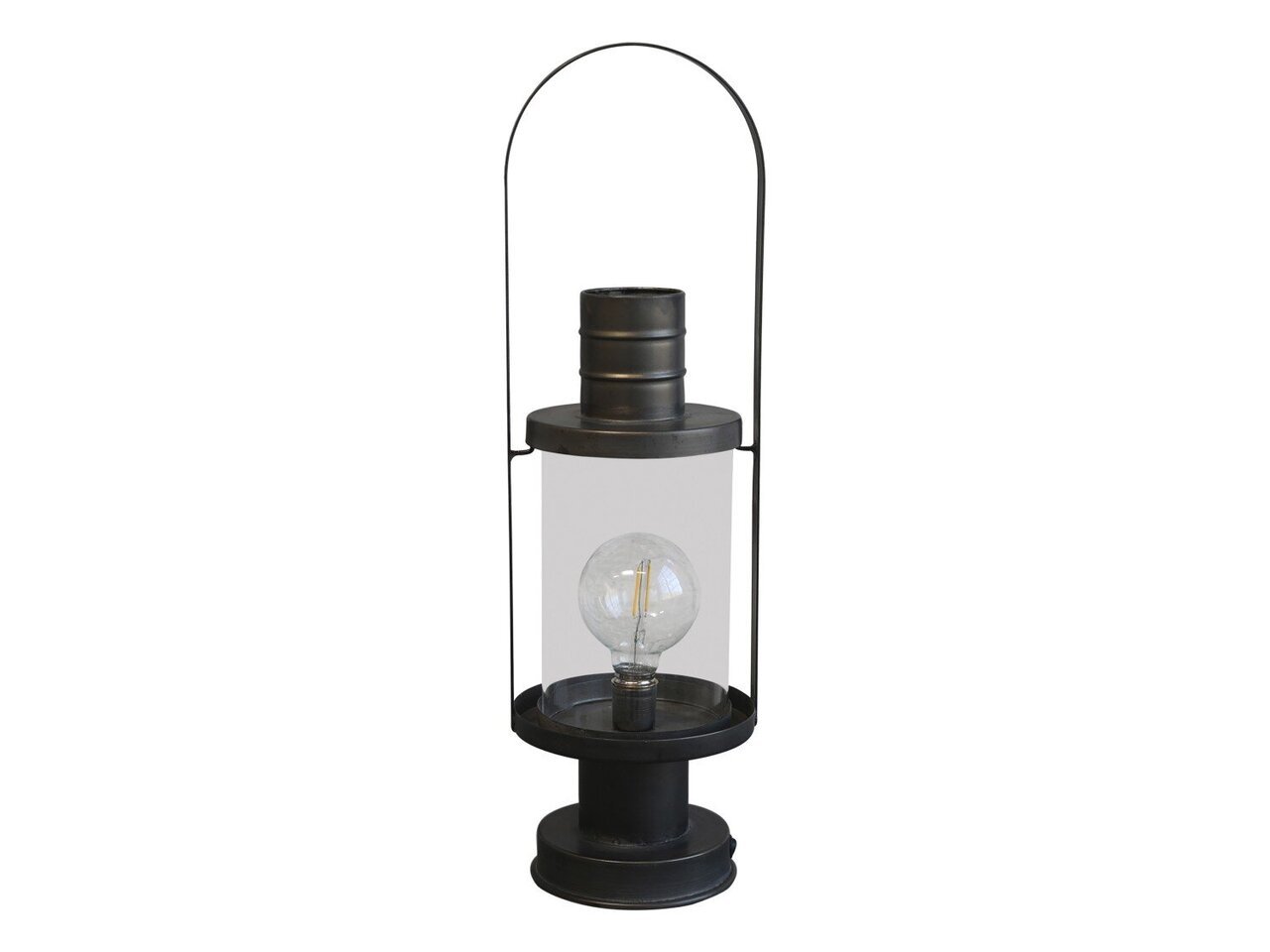 Chic Antique Laterne mit Glühbirne & Timer online kaufen bei SKANDEKO