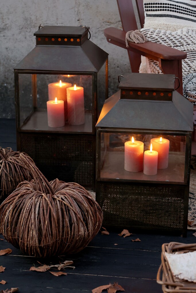 Chic Antique Laterne mit Muster online kaufen bei SKANDEKO (Ansicht 2)