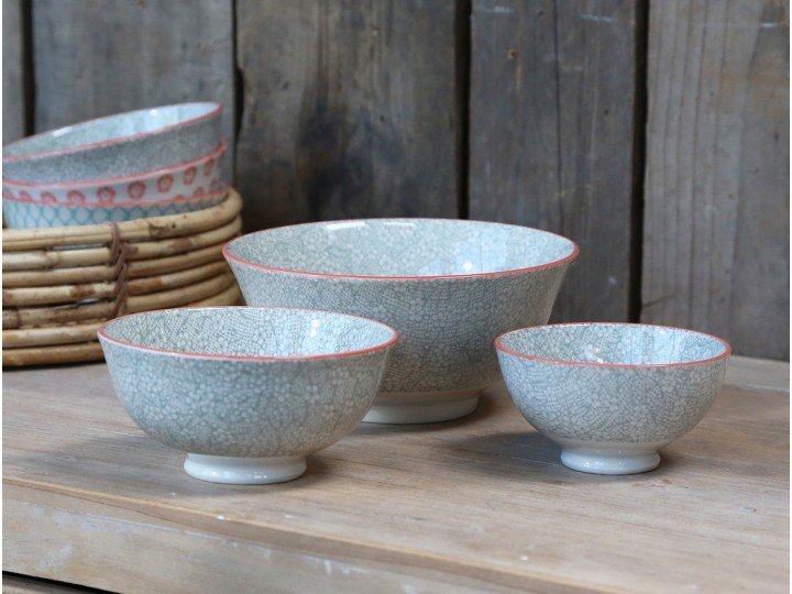 Chic Antique Latteschüssel mit Muster 3er Set online kaufen bei SKANDEKO (Ansicht 2)
