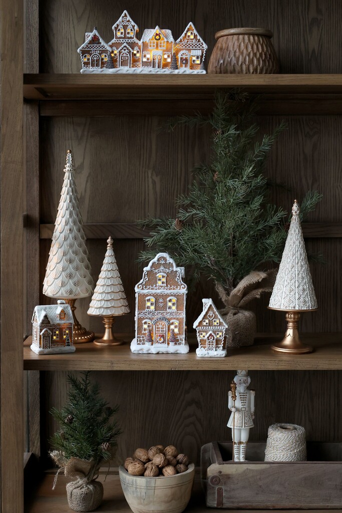 Chic Antique LED Häuschen, Noël Lebkuchenhaus online kaufen bei SKANDEKO (Ansicht 2)