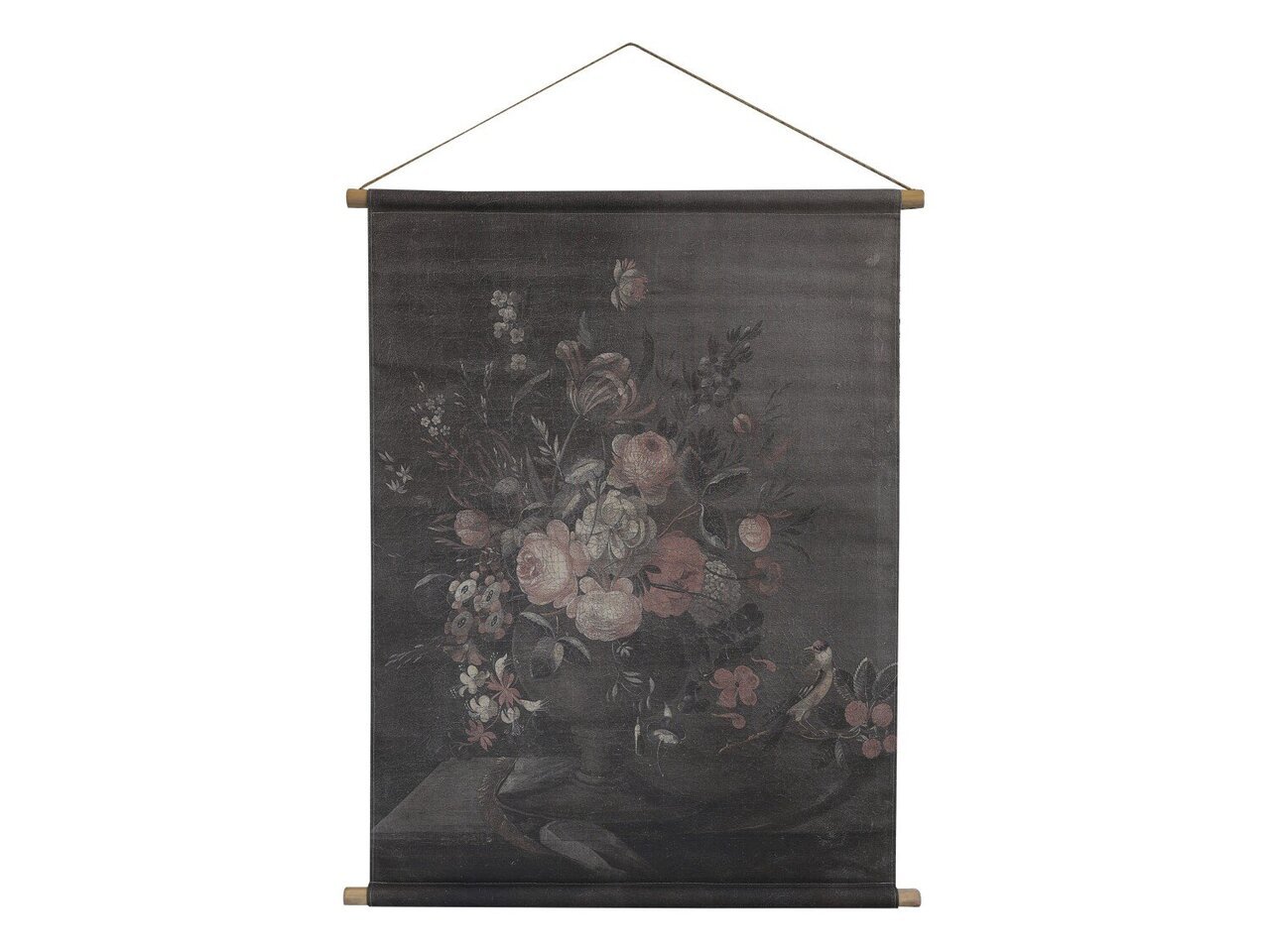 Chic Antique Leinwandbild mit Blumendruck zum Aufhängen online kaufen bei SKANDEKO