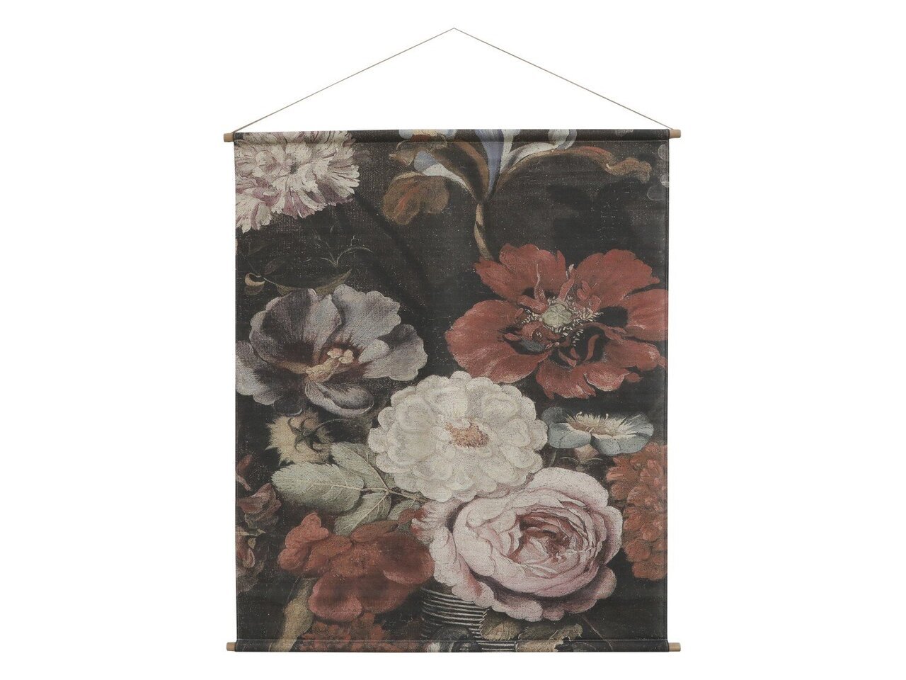 Leinwandbild zum Aufhängen mit Blumenprint