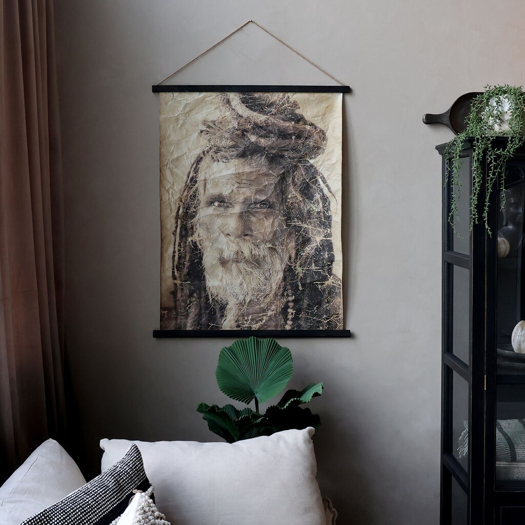 Chic Antique Leinwandbild zum Aufhängen mit Mann online kaufen bei SKANDEKO (Ansicht 2)