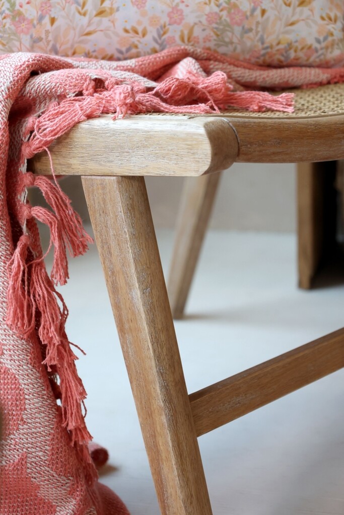 Loungesessel Rennes aus Rattan und Gummibaumholz