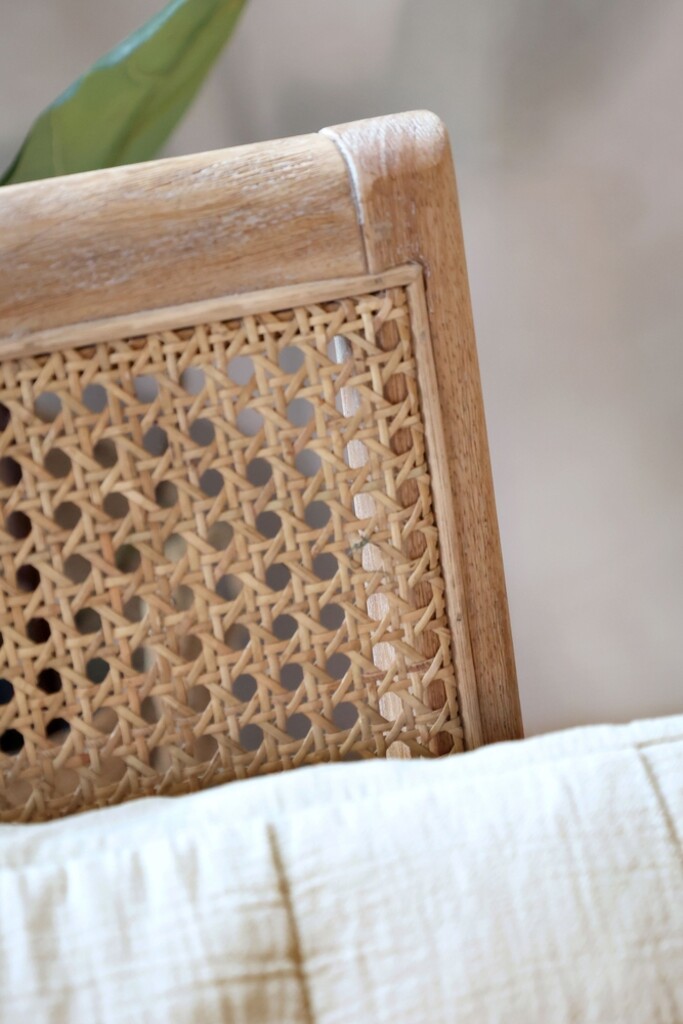 Loungesessel Rennes aus Rattan und Gummibaumholz