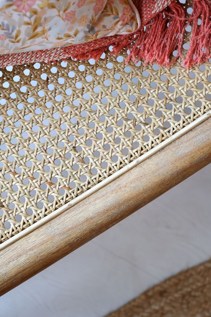 Loungesessel Rennes aus Rattan und Gummibaumholz