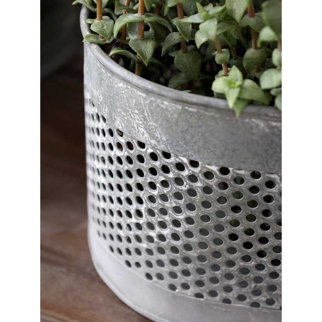Chic Antique Metall Korb mit Lochmuster oval online kaufen bei SKANDEKO (Ansicht 2)