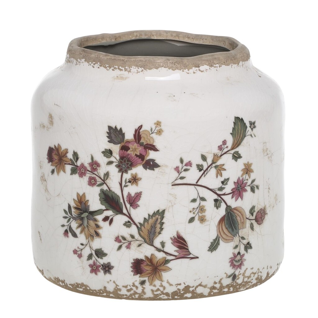Chic Antique Nancy Blumentopf Typ 2 mit Blumenmotiv online kaufen bei SKANDEKO