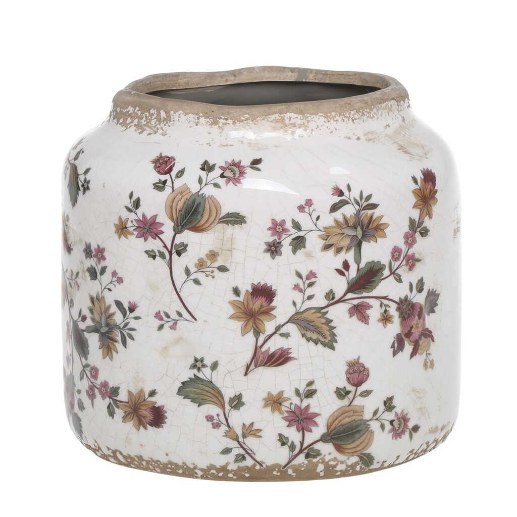 Nancy Blumentopf Typ 2 mit Blumenmotiv