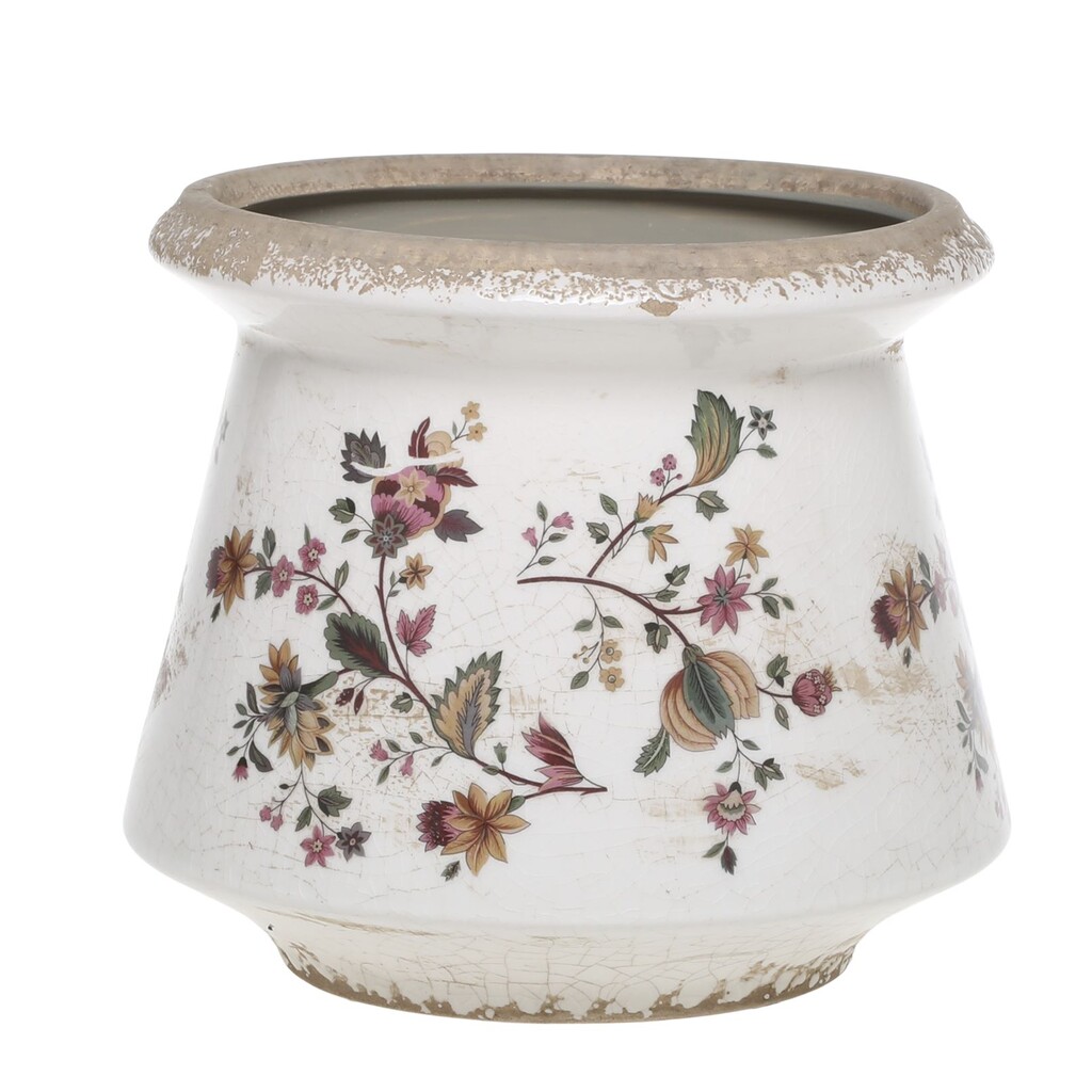Chic Antique Nancy Blumentopf Typ 3 mit Blumenmotiv online kaufen bei SKANDEKO