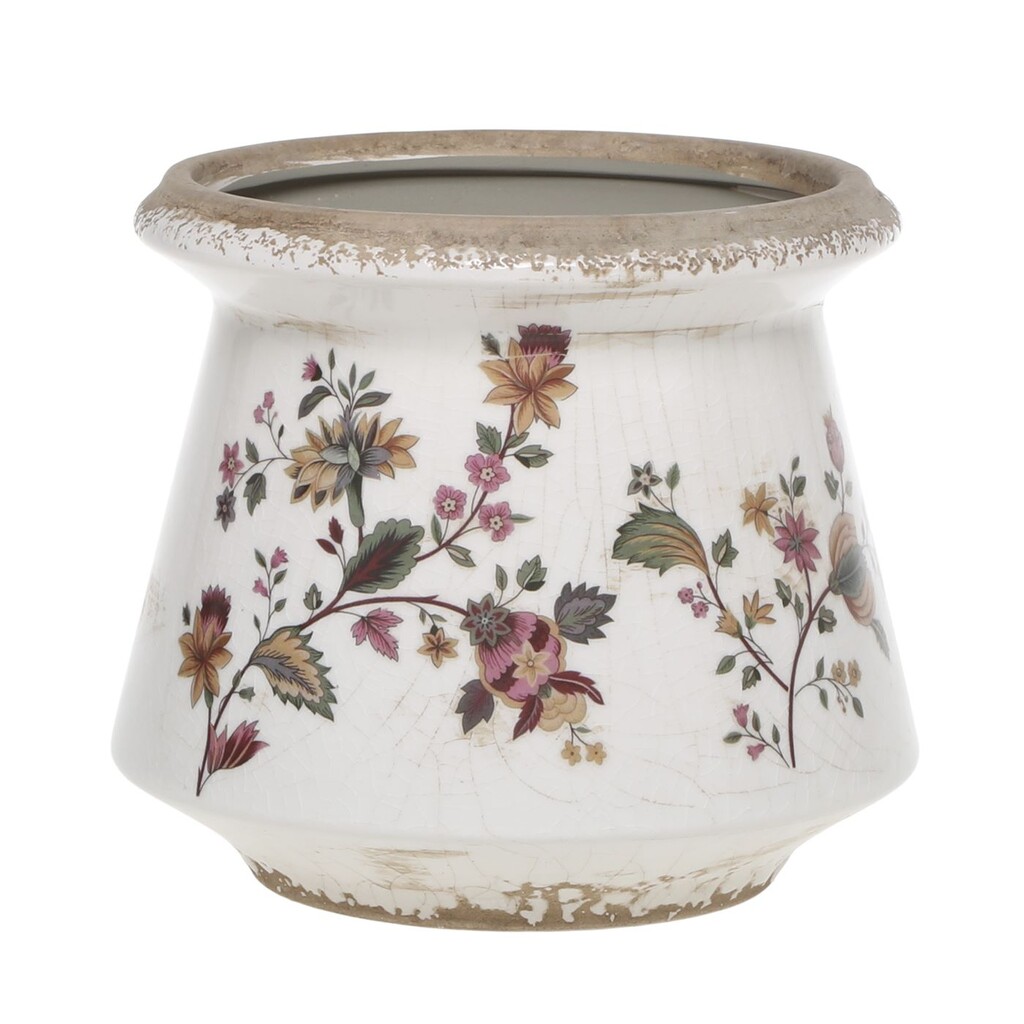 Nancy Blumentopf Typ 3 mit Blumenmotiv