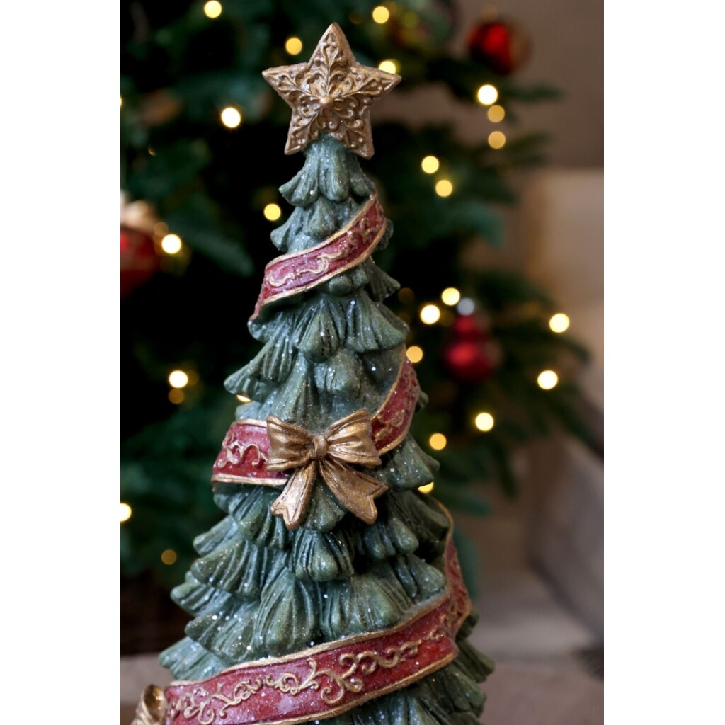 Noël Weihnachtsbaum mit Band und Schleifen