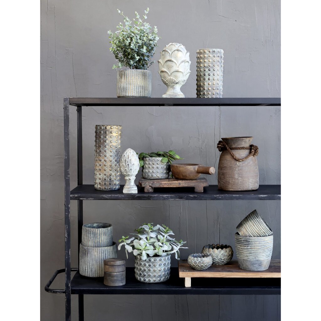 Chic Antique Noyon Vase mit Goldmuster online kaufen bei SKANDEKO (Ansicht 2)