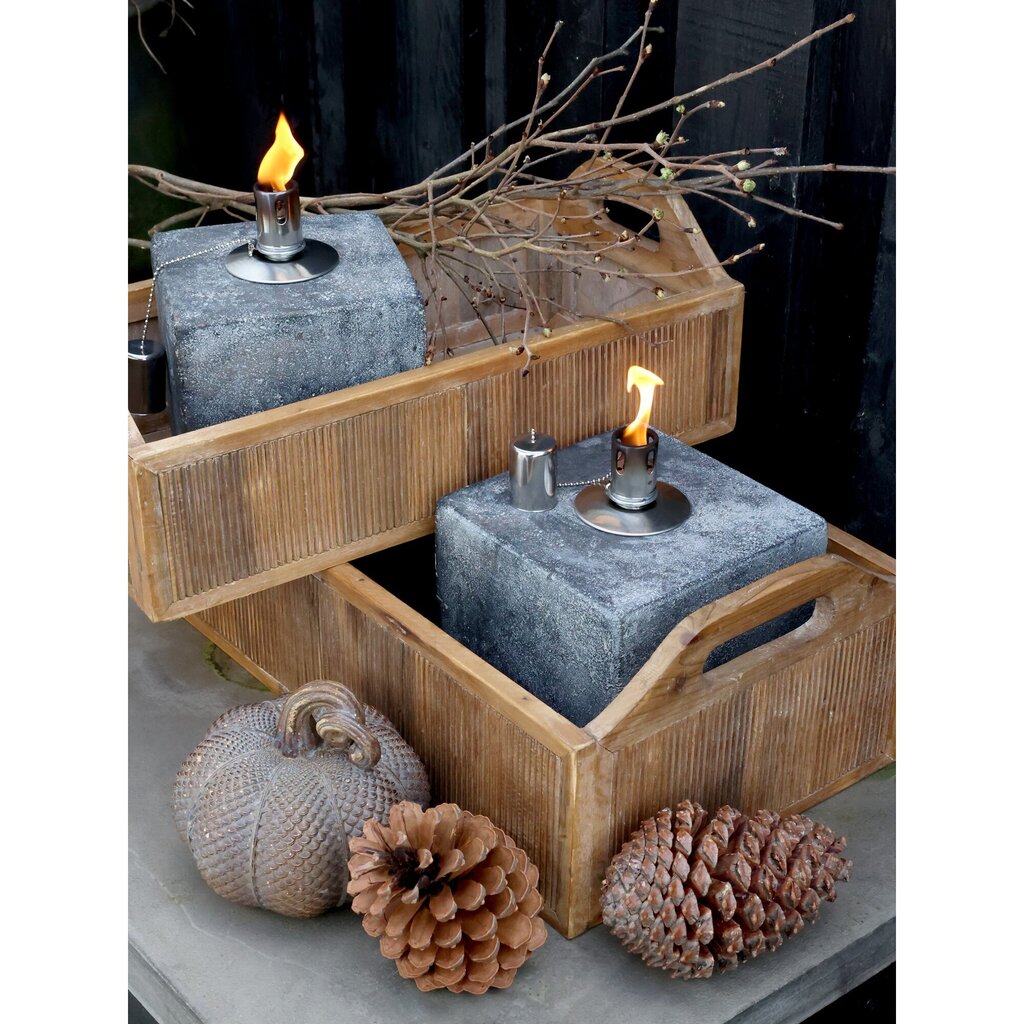 Chic Antique Öllampe im Zement online kaufen bei SKANDEKO (Ansicht 2)