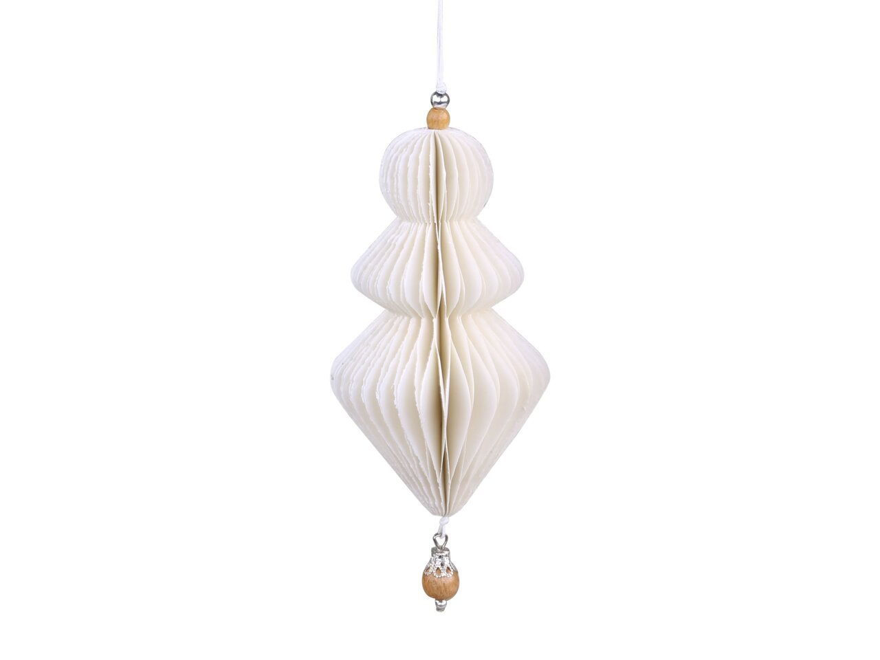 Chic Antique Ornament aus Papier mit Holzperle online kaufen bei SKANDEKO