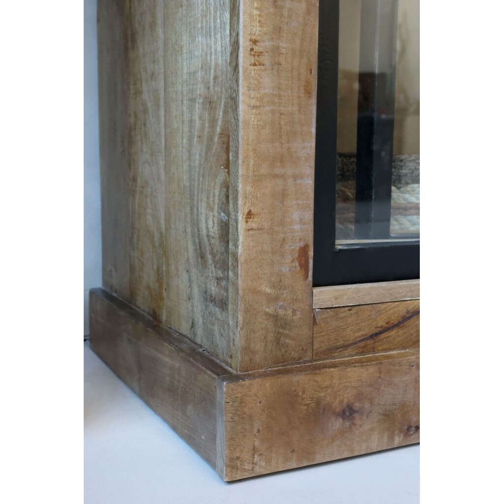 Vitrinenschrank Paris – Landhausstil mit Schiebetüren