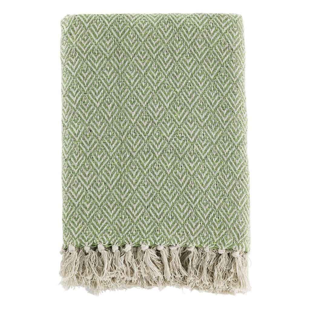 Plaid Decke Aix aus recycelter Baumwolle | Chic Antique