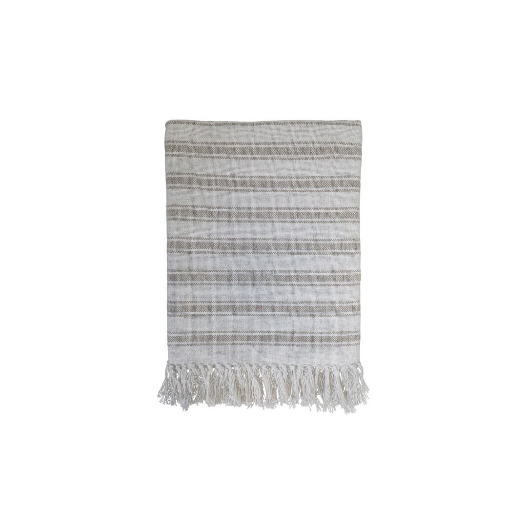 Plaid mit Muster aus Überschussmaterial