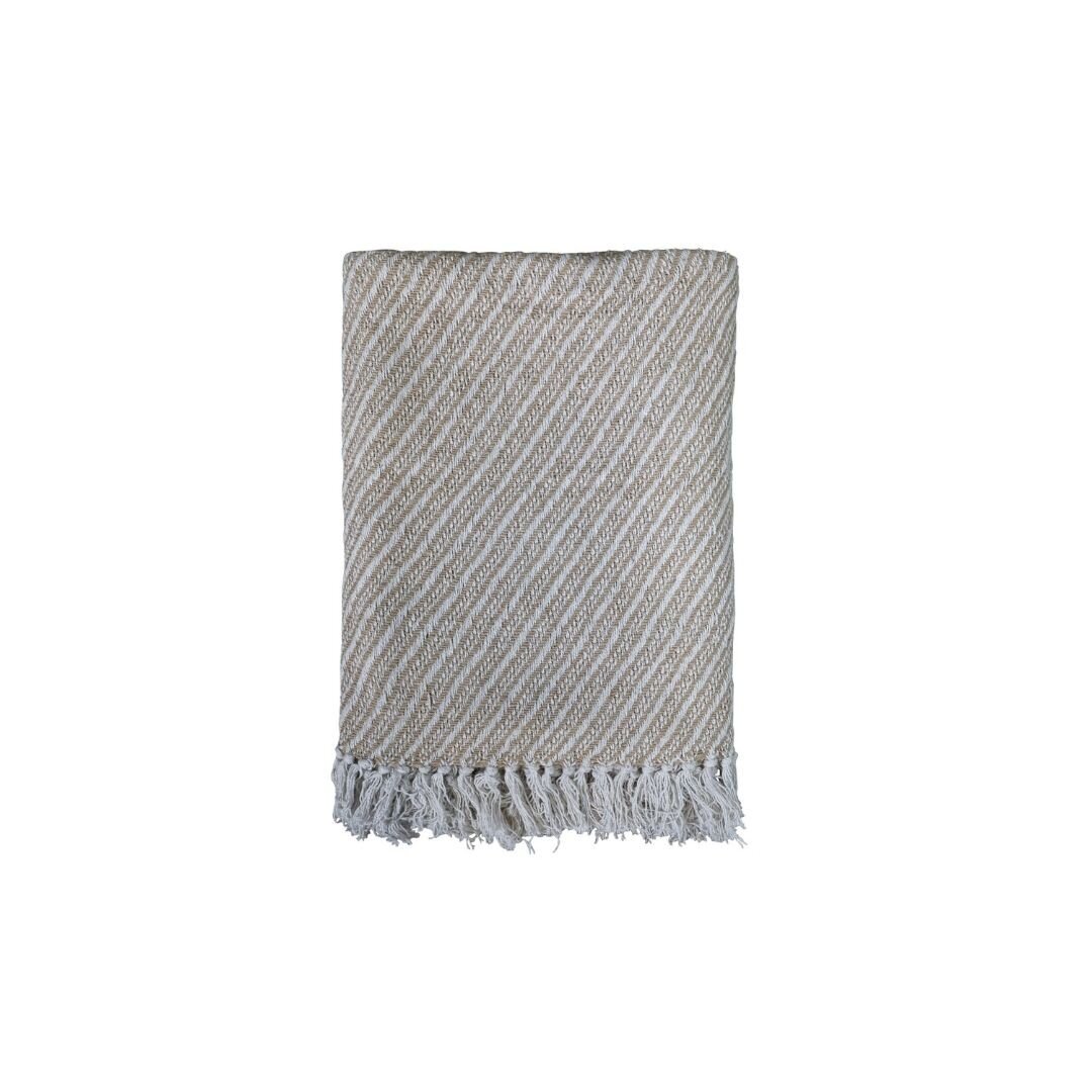 Plaid mit Muster aus Überschussmaterial