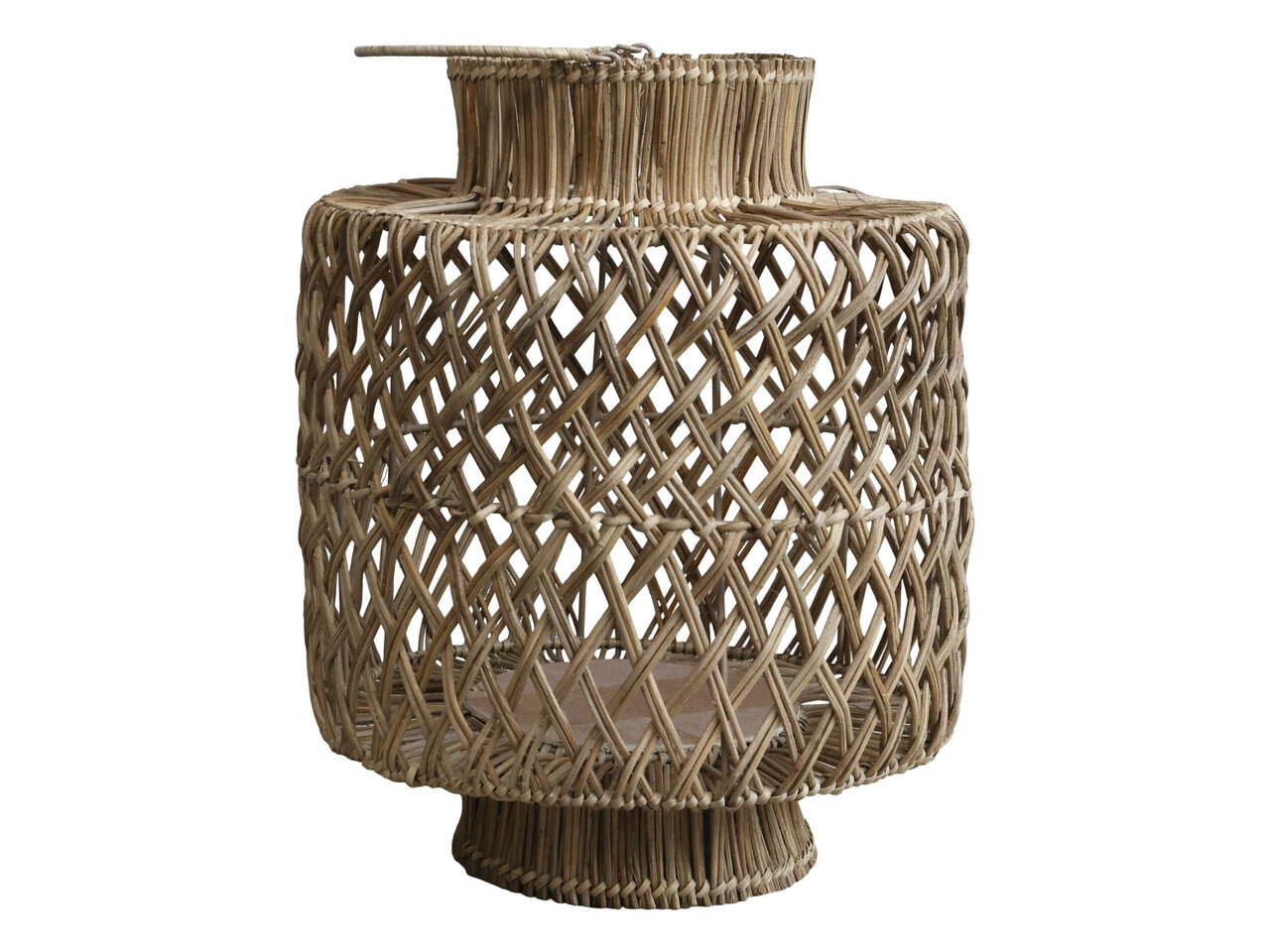 Chic Antique Rattan Laterne geflochten online kaufen bei SKANDEKO