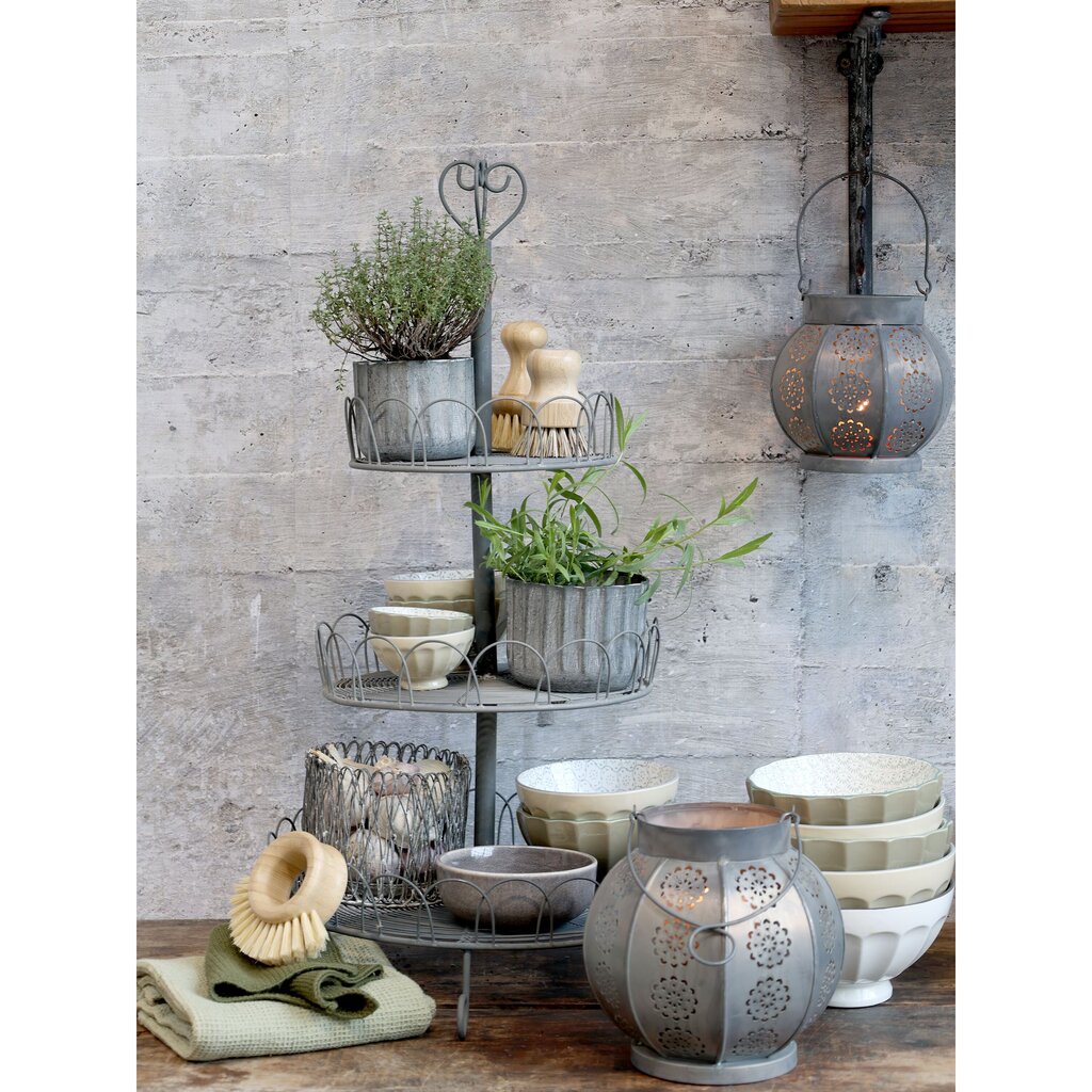 Chic Antique Runde Laterne mit Muster aus Eisen online kaufen bei SKANDEKO (Ansicht 2)