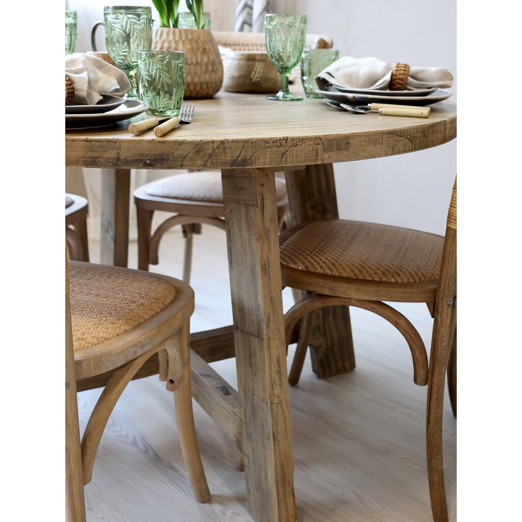 Chic Antique Runder Esstisch aus Recyclingholz online kaufen bei SKANDEKO (Ansicht 2)