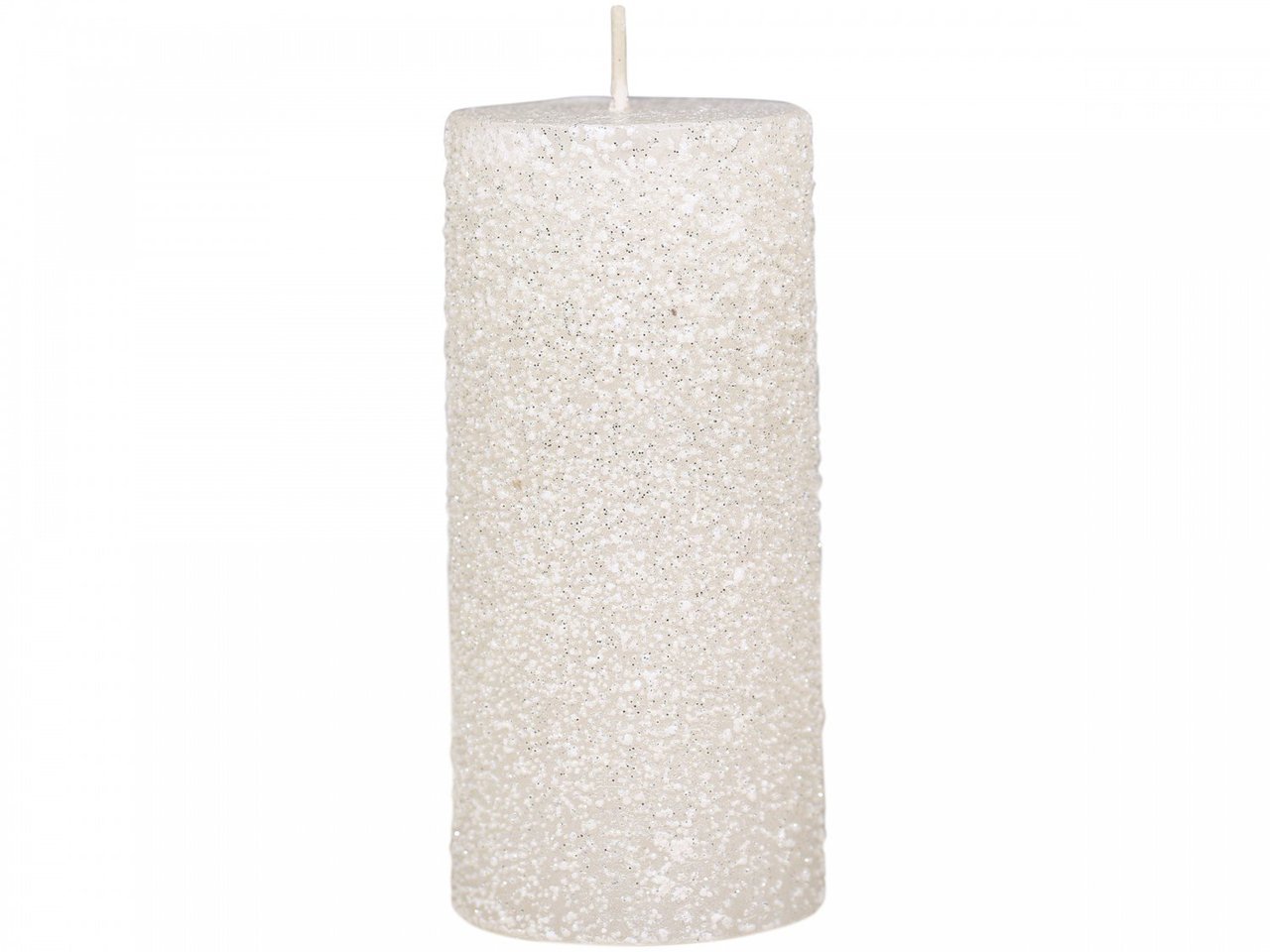 Chic Antique Rustikale Stumpenkerze mit Glitzer online kaufen bei SKANDEKO