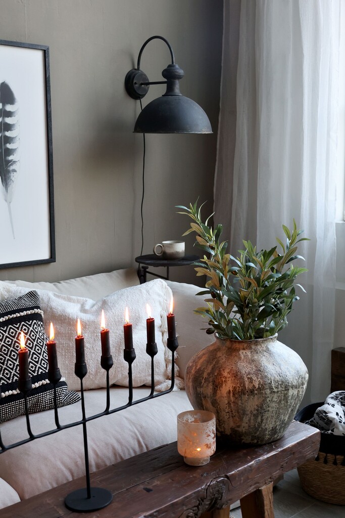Chic Antique Rustikale Wandlampe antik schwarz online kaufen bei SKANDEKO (Ansicht 2)