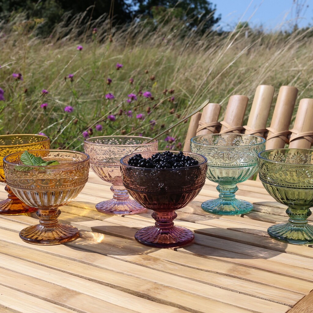 Chic Antique Saint-Émilion Trinkschale Glas mit Muster 6er online kaufen bei SKANDEKO (Ansicht 2)