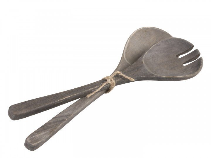 Chic Antique Salatbesteck Laon 2er Set aus Mangoholz online kaufen bei SKANDEKO